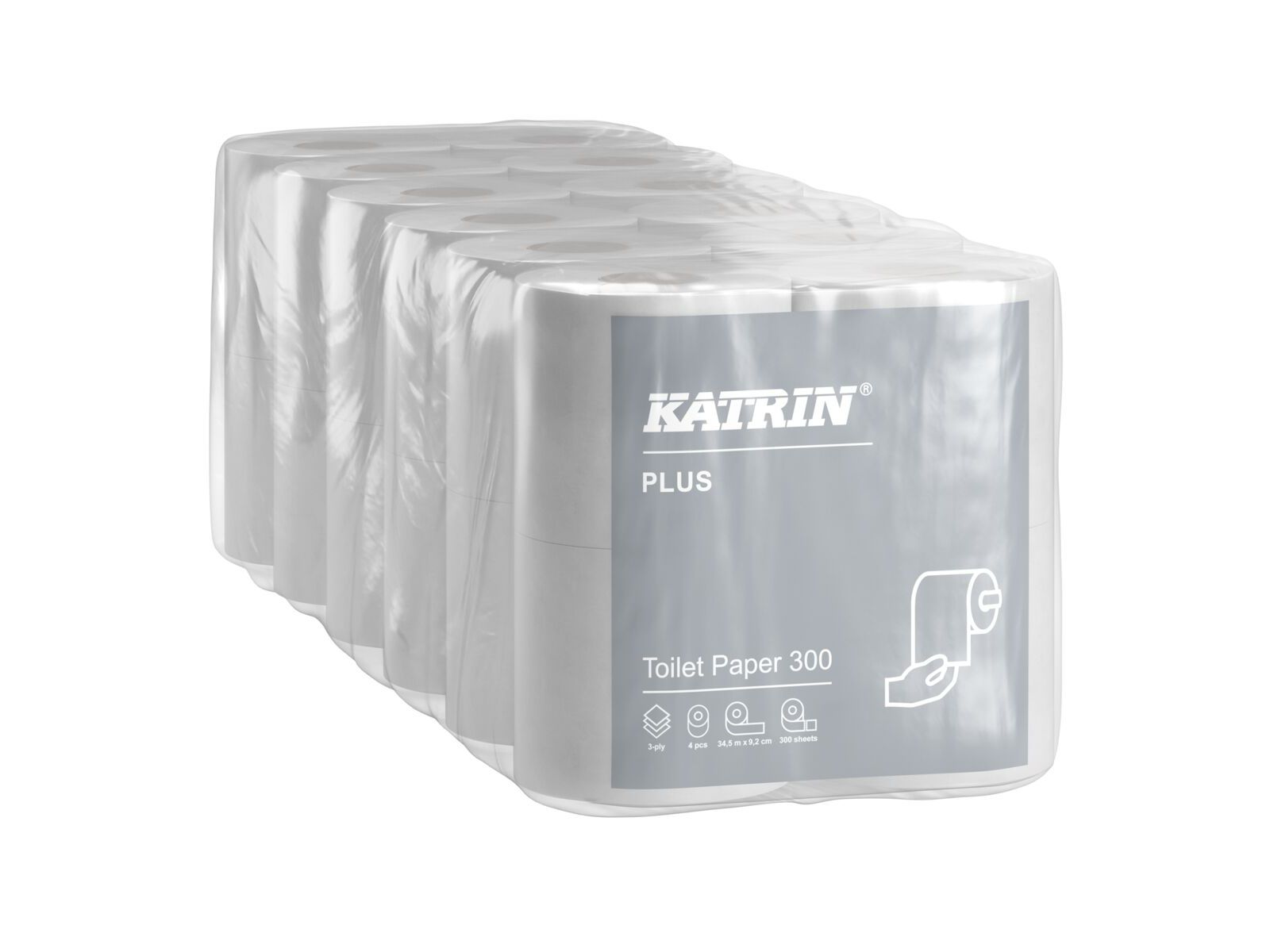 Papier toaletowy Katrin PLUS 97388 (24 rolki) 34,5m 3-warstwowy